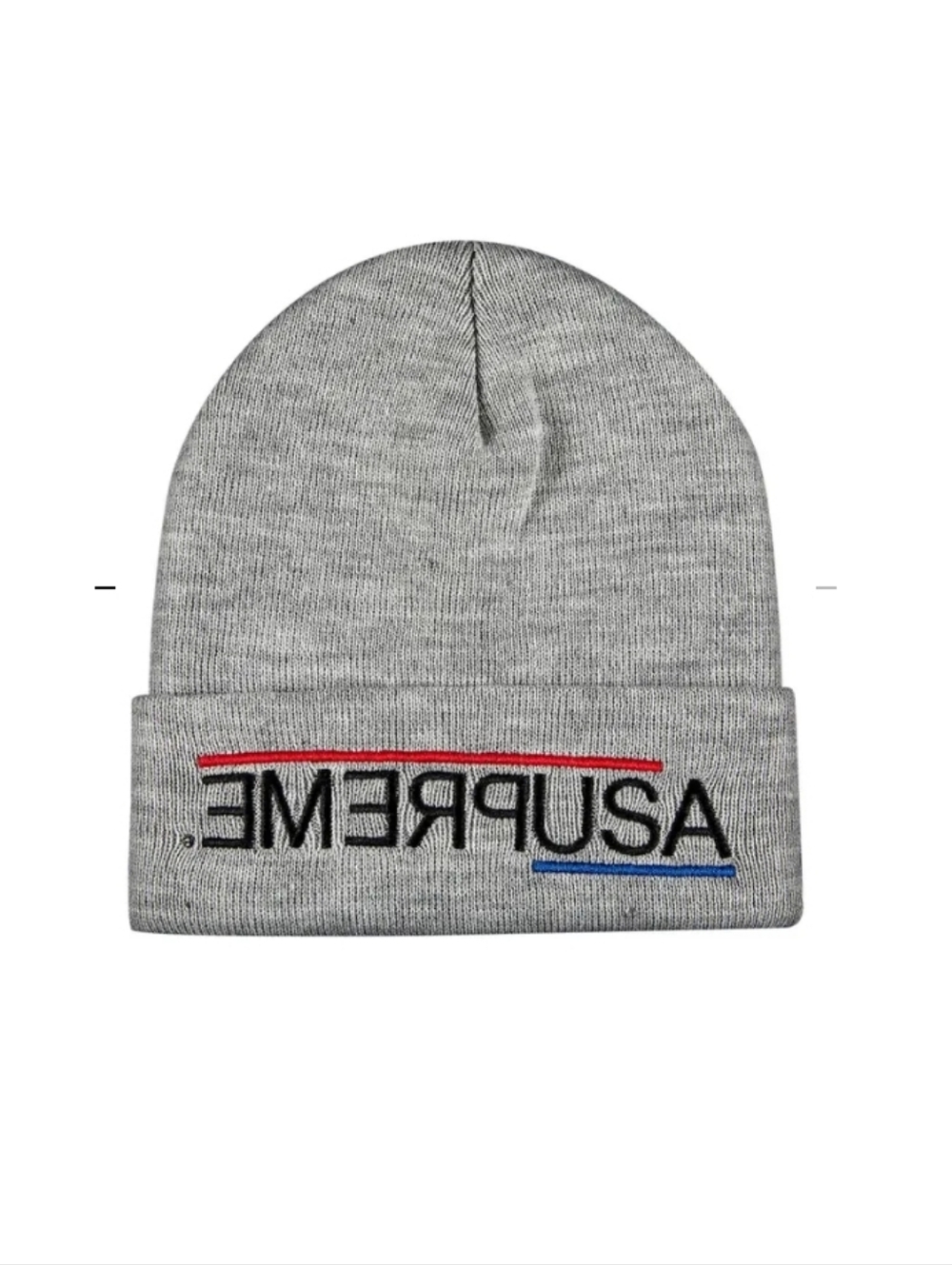 Supreme USA Beanie Heather Gray
